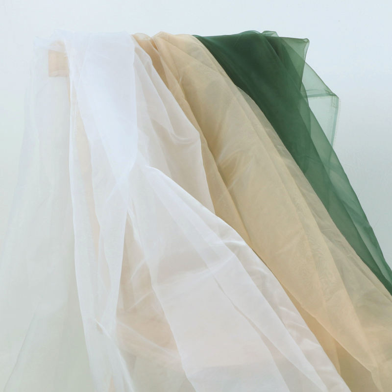 ins风欧根纱桌布 拍摄道具 婚礼甜品台布置装饰背景布 纱布窗帘布