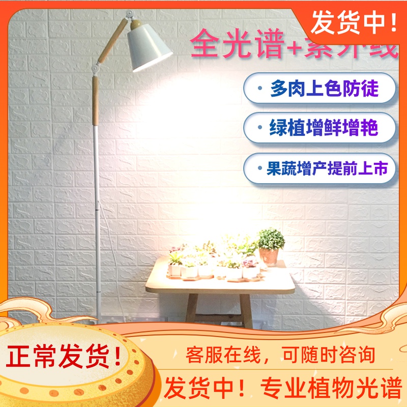 多肉植物补光灯仿太阳家用上色生长灯全光谱太阳灯多肉植物光照灯