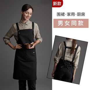 韩版 餐厅个性 可爱简约 女士围腰专用新款 围裙家用厨房防水防油时尚