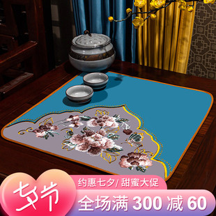 中国风中式 花瓶垫子刺绣布艺台灯餐桌垫西餐烟灰缸防滑茶几垫杯垫