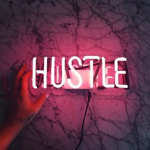 NEON 店铺卧室装 SIGN 定制 饰灯 手持字母霓虹灯发光字LED灯 INS