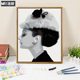 diy数字油画油彩画人物减压手工填充填色手绘名人奥黛丽赫本画画
