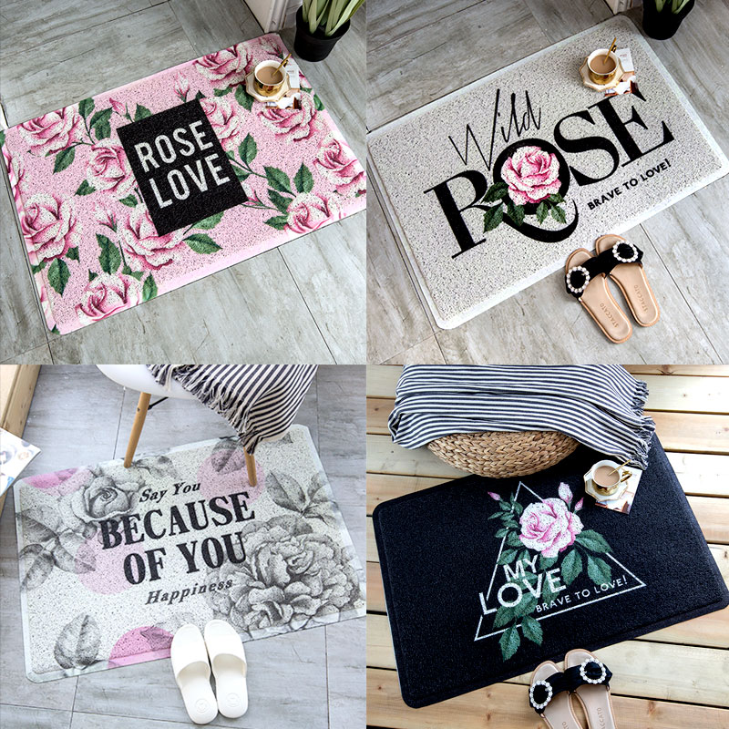 美式大门地垫入户门垫防尘地垫客厅地垫浴室门垫北欧大门蹭脚垫子
