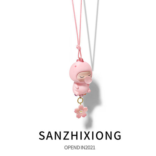 泡泡小恐龙汽车挂件卡通车载后视镜吊坠挂饰车内饰品挂式车上挂件