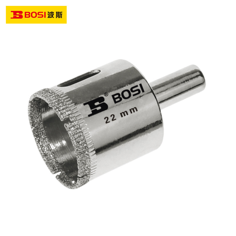波斯 玻璃钻头开孔器圆形开口钻瓷砖专用大理石钻孔神器打洞6mm