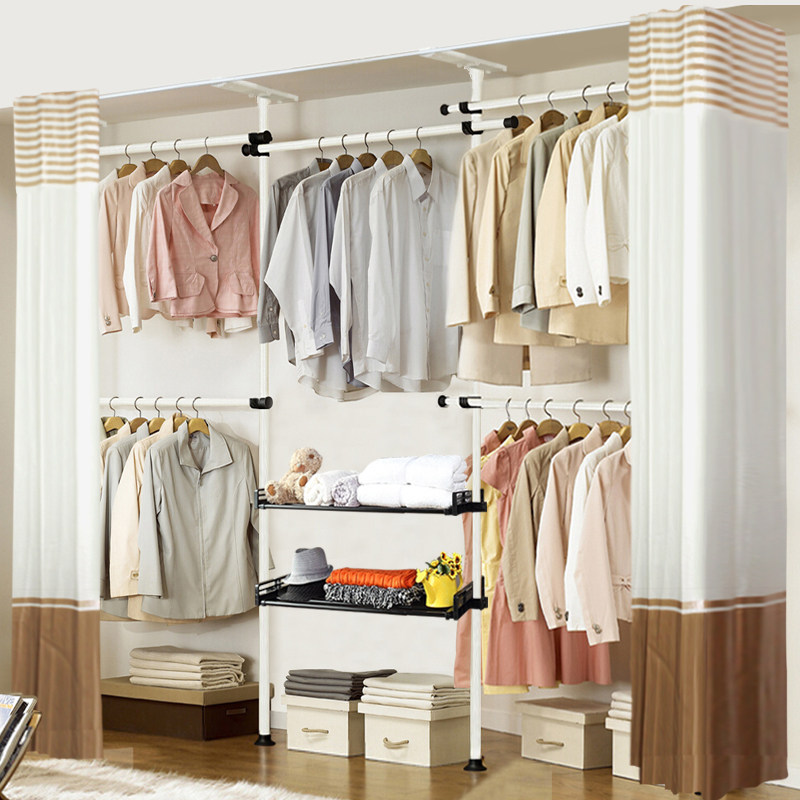 住宅家具衣服收纳柜简易衣柜钢架布衣柜组装衣柜组合衣柜韩式简约