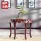 红木家具酸枝木半圆桌苏式 玄关桌实木客厅 明清月牙玄关台云石中式