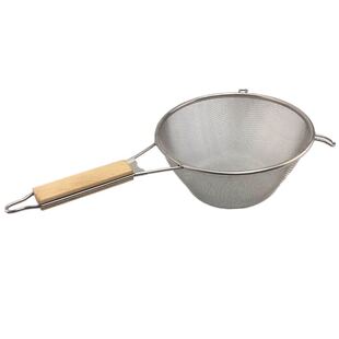 木柄不锈钢漏勺双耳过滤网勺网漏密网油捞面隔油大号笊篱油炸隔渣