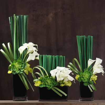 马蹄莲花艺插花盆花假花仿真花套装客厅摆设室内装饰花卉餐桌摆件