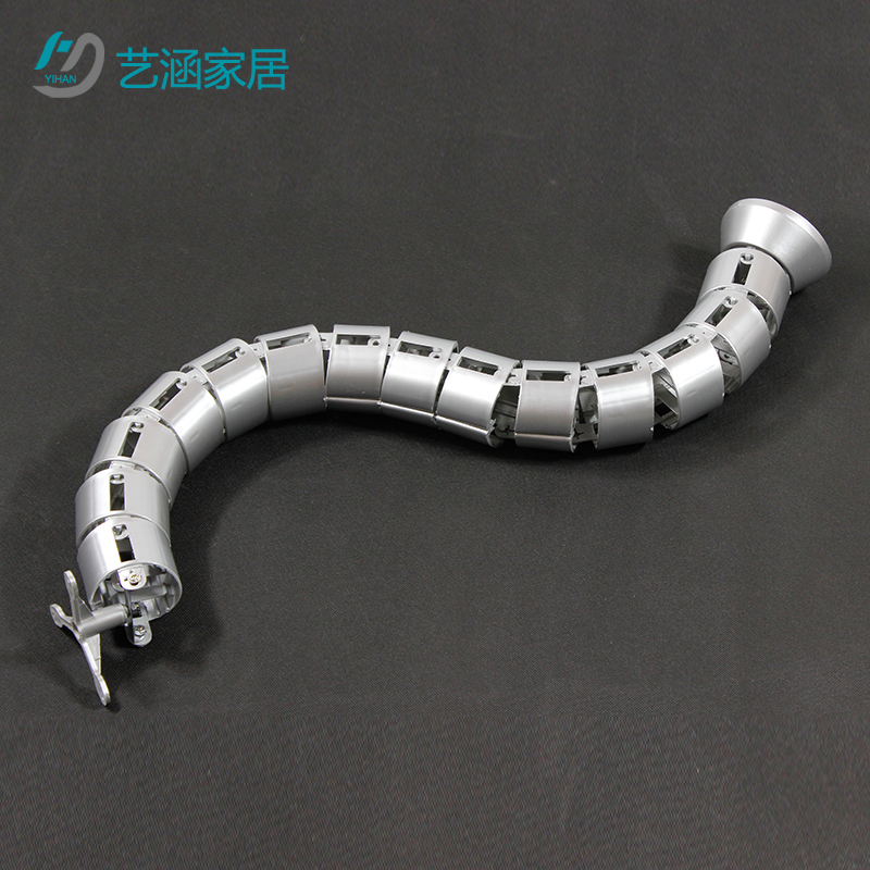 圆形蛇形管穿线管办公桌过线管家具五金办公桌下藏线管线盖线管软