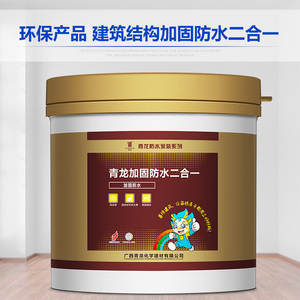 青龙结构加固防水材料地下室水泥砂浆水池裂缝堵漏墙面防水涂料