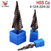 三刃阶梯钻头六角柄含钴 三槽宝塔钻 不锈钢金属开孔器扩孔沉头钻