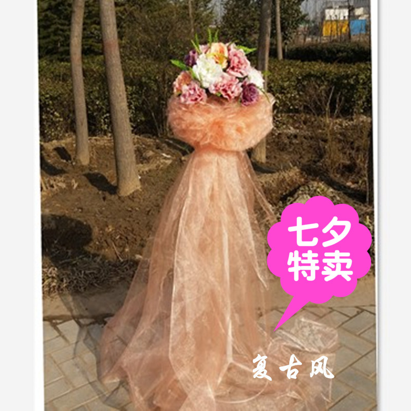 婚庆路引花篮绢花道具用品铁艺升降架子拱门排花节庆礼品