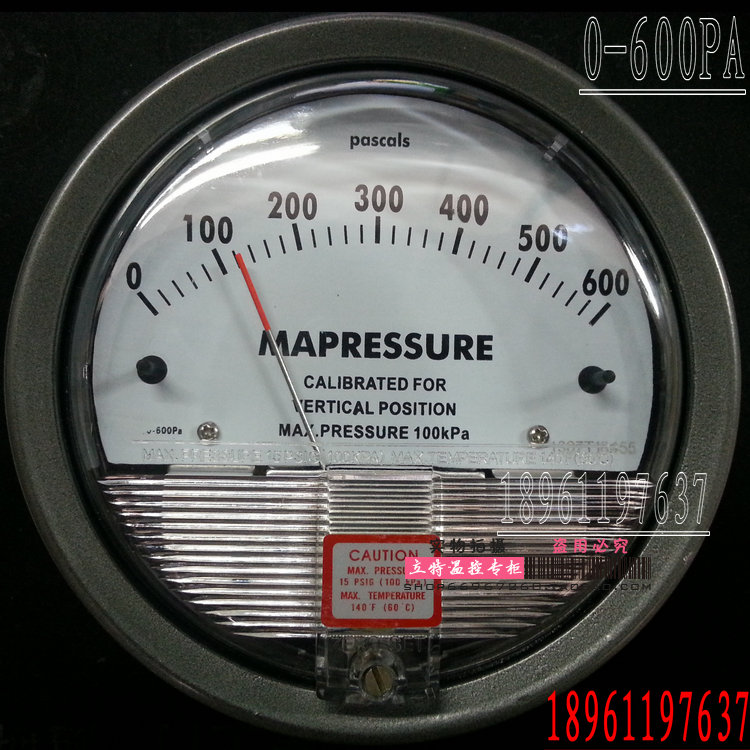 芯片微压差表/微差压表/微压差计/微差压计0-00P指针压力表