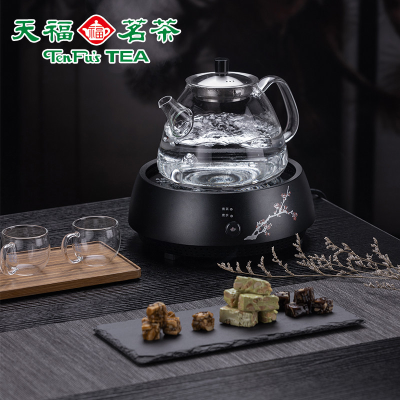 天福茗茶铁壶电陶炉陶瓷炉煮茶茶炉静音家用台式泡茶器耐热大功率
