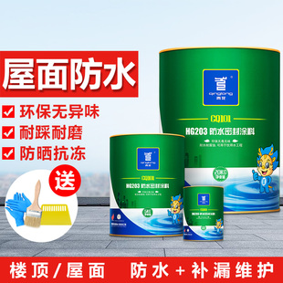 青龙聚氨酯防水涂料HG203屋面补漏楼顶密封胶白色CQ101屋顶材料裂