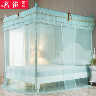 1.8米2.0m米床 1.5m 蚊帐三开门落地式 不锈钢支架蚊帐公主方顶1.2