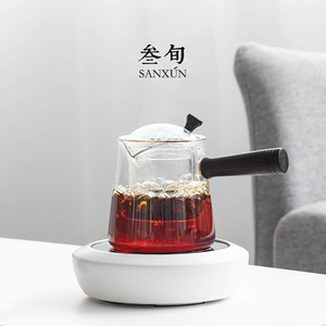 叁旬 扬清芳煮茶套装玻璃茶壶静音电陶炉电热炉普洱黑茶蒸煮茶器
