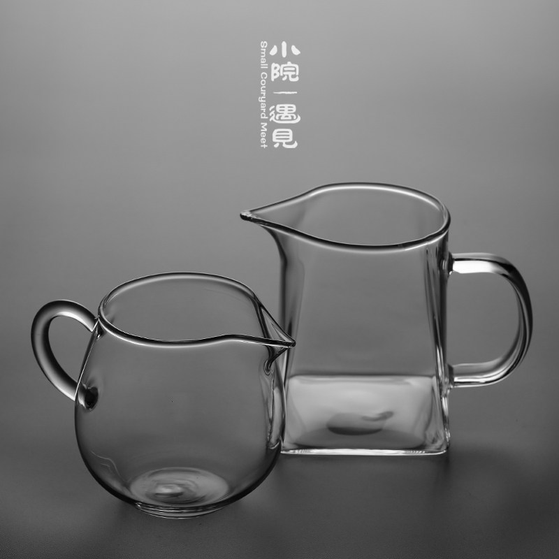 小院 耐热玻璃公道杯功夫茶具分茶器加厚玻璃匀杯茶道配件