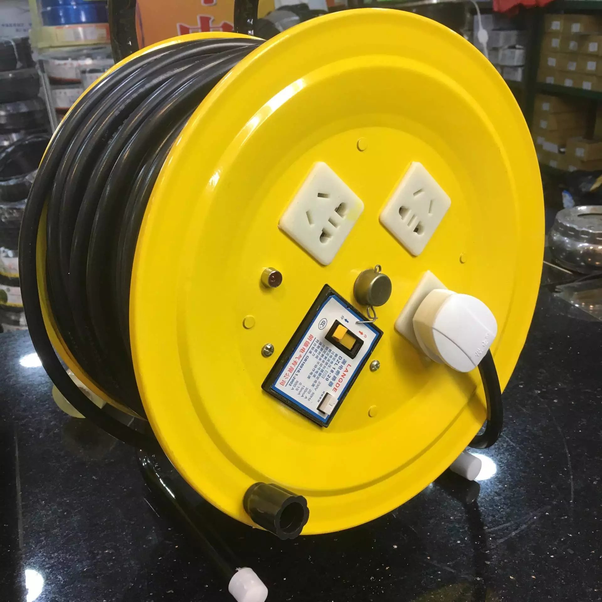 拖线盘移动卷线盘绕线盘电缆盘托线盘带30米40米50米线220V带漏电