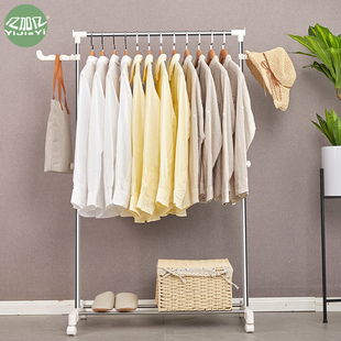 亿加亿不锈钢单杆凉衣架落地升降伸缩凉衣架室外晒被架门厅挂衣架