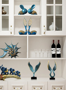 创意欧式摆件家居装饰工艺品客厅酒柜电视柜办公室办公桌玄关摆设