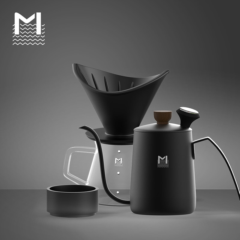 Mavo目黑手冲咖啡壶套装 咖啡过滤杯器具 细口滤壶手冲杯分享壶