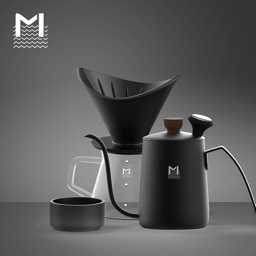 Mavo目黑手冲咖啡壶套装 咖啡过滤杯器具 细口滤壶手冲杯分享壶