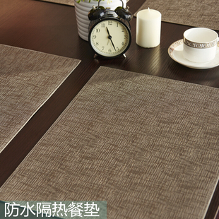 欧式PVC会所隔热垫西餐厅餐垫防水防烫托盘垫西餐垫长方形餐桌垫