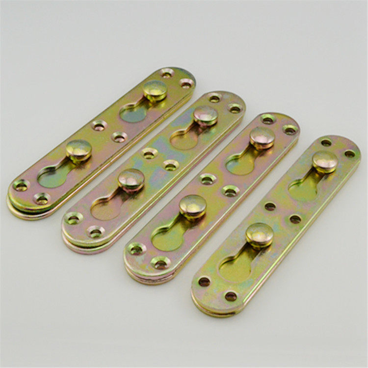 家具床配件床挂件床插木床铁床铰链床连接角码床连接件加厚床合页