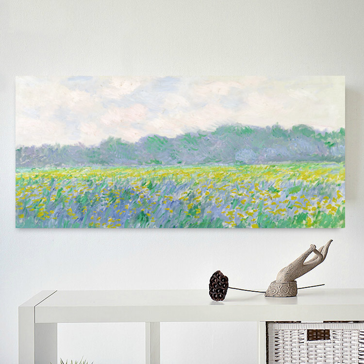 横幅沙发背景现代装饰画挂画床头背景画欧式古典油画壁画挂画无框