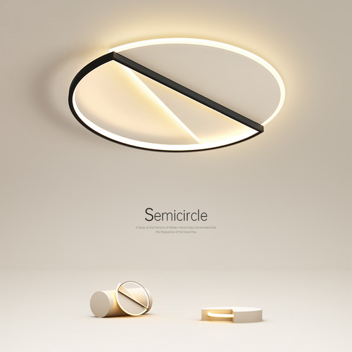 温馨圆形led吸顶灯创意极简主卧室灯简约现代客厅灯餐厅书房灯具