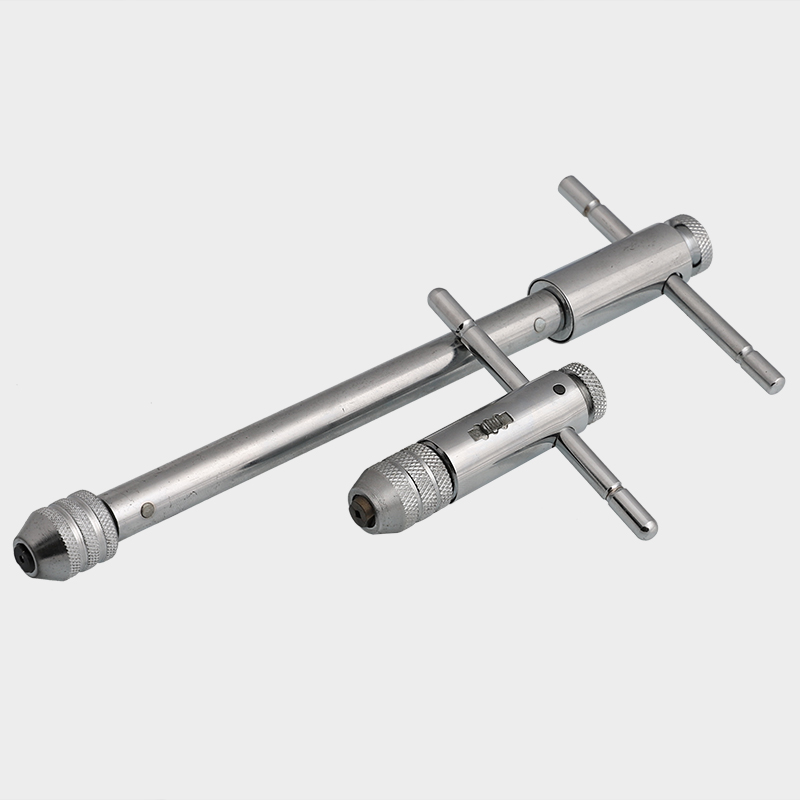 可调式棘轮丝锥扳手 绞手丝攻扳手T型加长杆攻丝工具手动板手攻牙