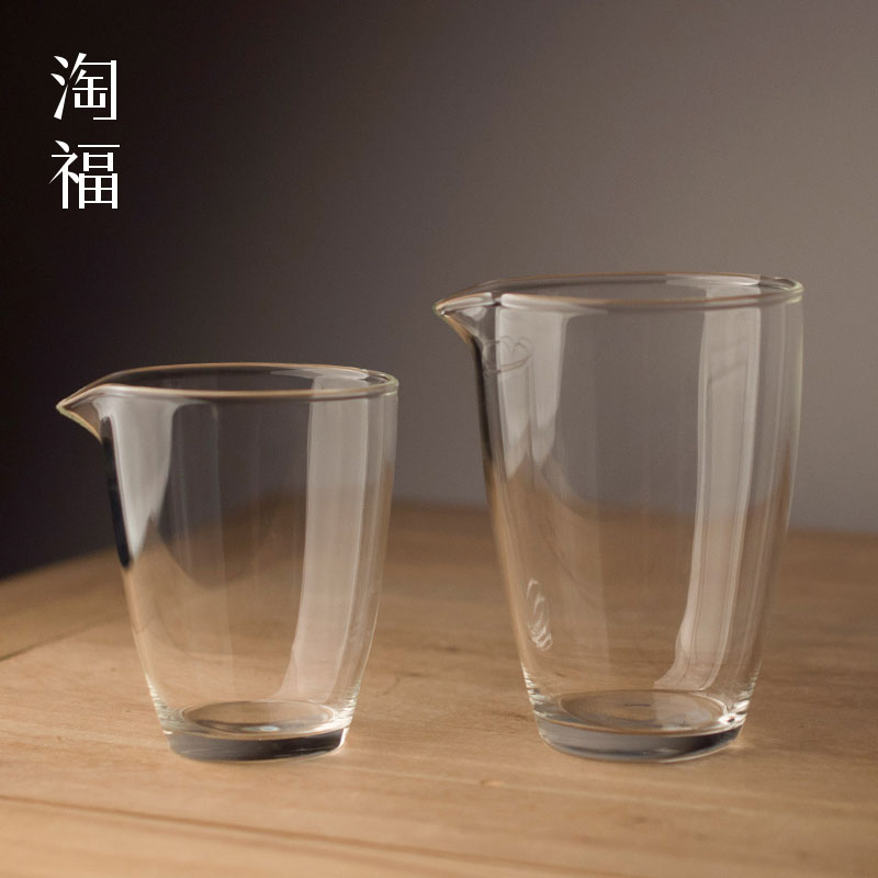 耐热玻璃公道杯加厚分茶器公杯家用分茶杯茶具功道杯茶海装倒茶器