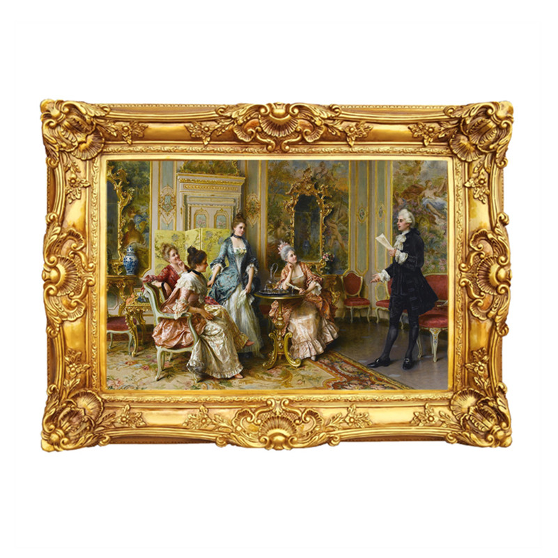 欧式相框复古油画外框装裱挂墙KTV影楼道具镜框婚礼客厅装饰相框