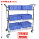 三层移动带轮子周转车淘宝配货快递拣货车物料车仓库静音手推车