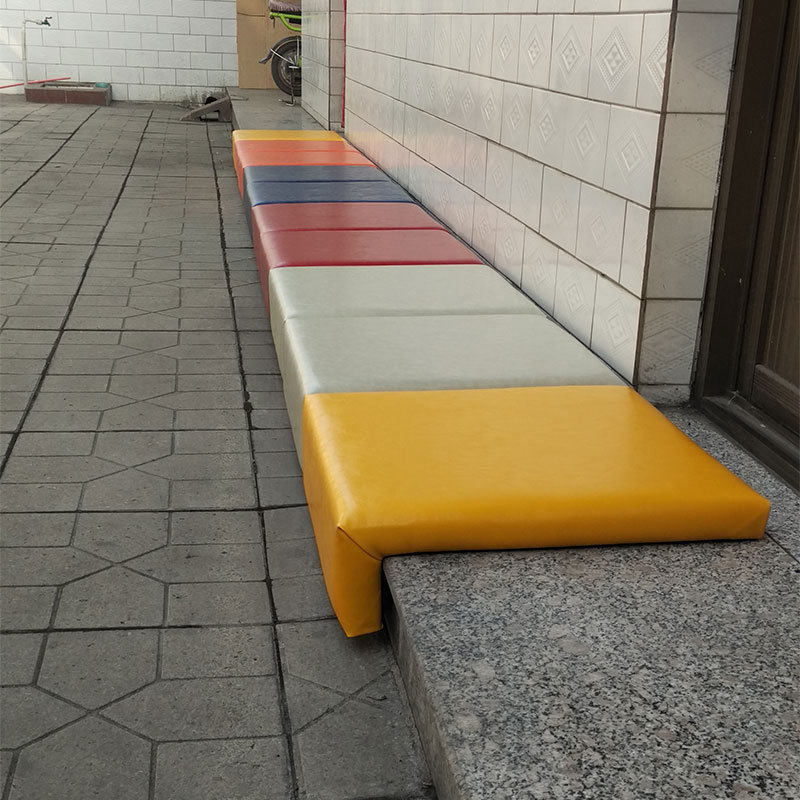 台阶坐垫定制阶梯软包L型坐垫地台飘窗坐垫早教中心窗台防撞软包