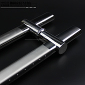 任意可调节孔距拉手玻璃门大拉手椭圆管对装 把手不锈钢加厚扶手