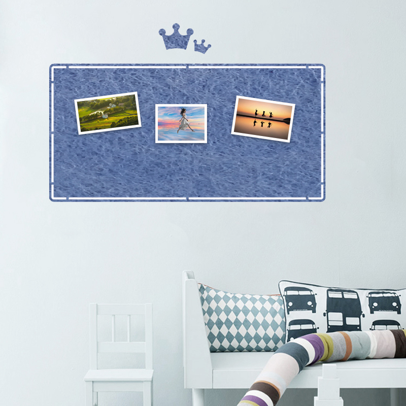 新款萌羊家居板公告栏幼儿园展示软木板照片墙贴自粘挂墙留言板