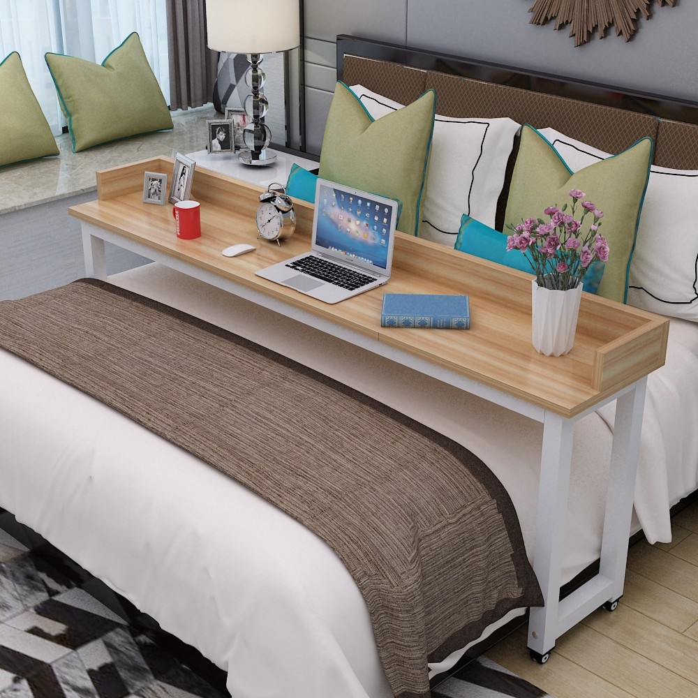 可移动跨床桌笔记本床上用电脑桌多功能床桌懒人桌双人床边书桌