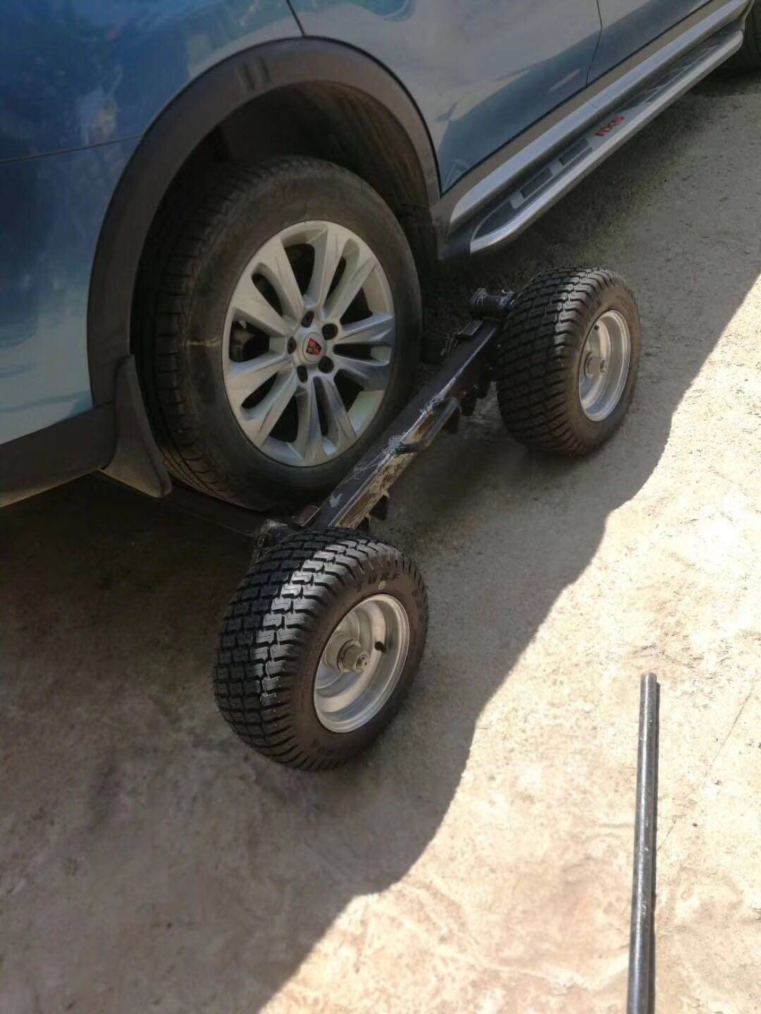 高速重型辅助车 长途辅助轮小车 清障车拖车救援车配件辅助轮小车