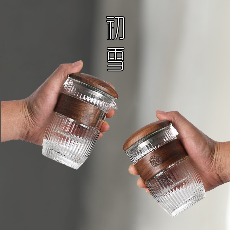 玻璃泡茶器过滤茶杯茶水分离办公室茶具小套装单人迷你红茶泡茶杯