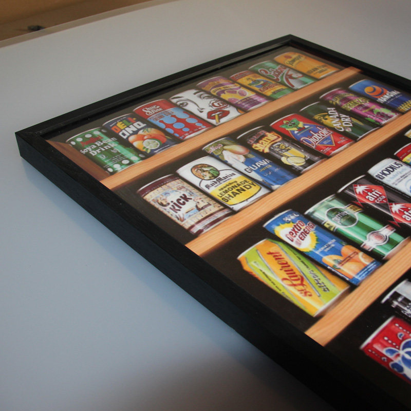 木质拼图相框裱框2000片3000片5000雷诺瓦汽水罐挂墙装饰画框定制