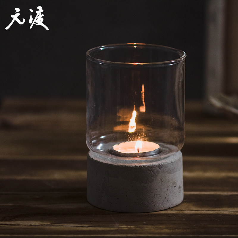 元渡无事风灯矿石创意欧式香薰小烛台复古蜡烛灯餐桌面摆件装饰品,家居饰品,烛台,淘宝优惠券,粉丝福利购,淘宝优惠卷