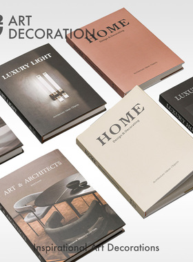 精装封套可翻页书柜家具样板房间酒店装饰摆件外文仿真书假书道具