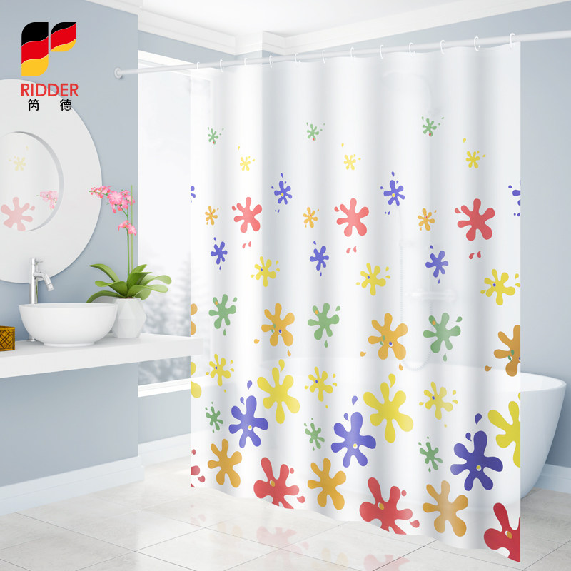 卫生间浴帘防水布套装浴室免打孔窗帘防霉帘子挂帘洗澡挡水隔断帘,家庭/个人清洁工具,浴帘,淘宝优惠券,粉丝福利购,淘宝优惠卷