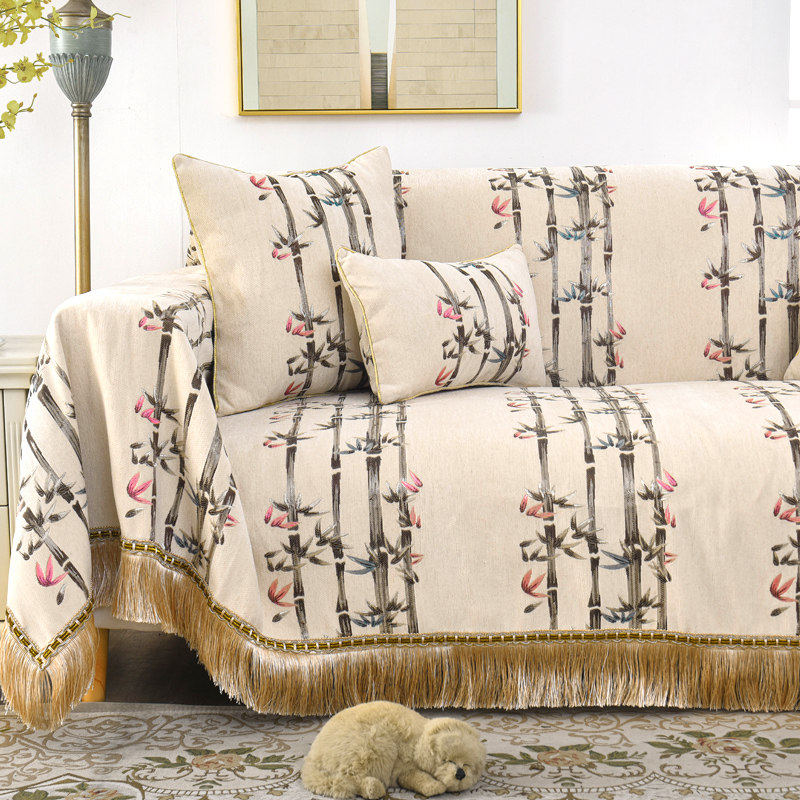 中式沙发套罩全包非萬能套沙发布全盖沙发盖布艺沙发巾皮沙发垫套