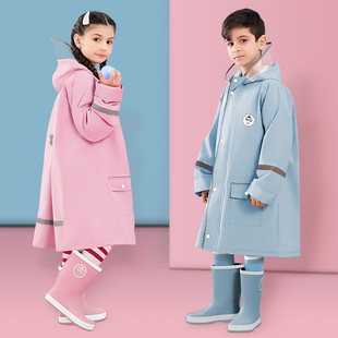儿童雨衣男童上学衣书带包位女童2021小学生中大童全身雨披男孩