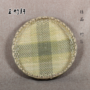 纯手工竹匾 全竹筛子竹筐 竹扁竹篮 有孔米筛 晒干货精品竹制品