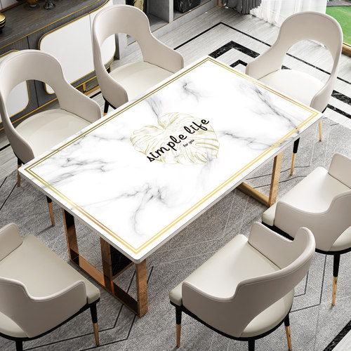 仿大理石纹软玻璃 pvc桌布防水防油免洗餐桌垫茶几垫防烫塑料台布